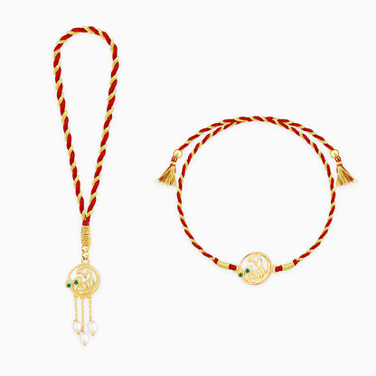 Bhaiya-Bhabhi Rakhi Celebration (Rakhi Set of 2)