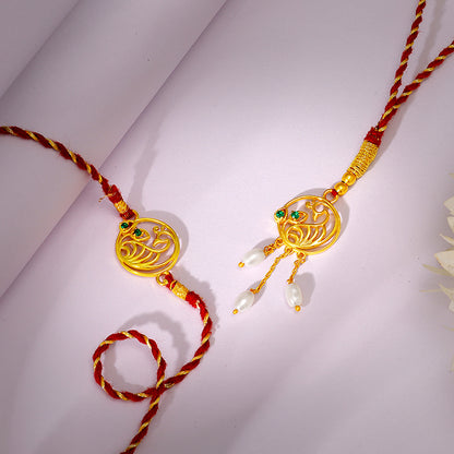 Bhaiya-Bhabhi Rakhi Celebration (Rakhi Set of 2)