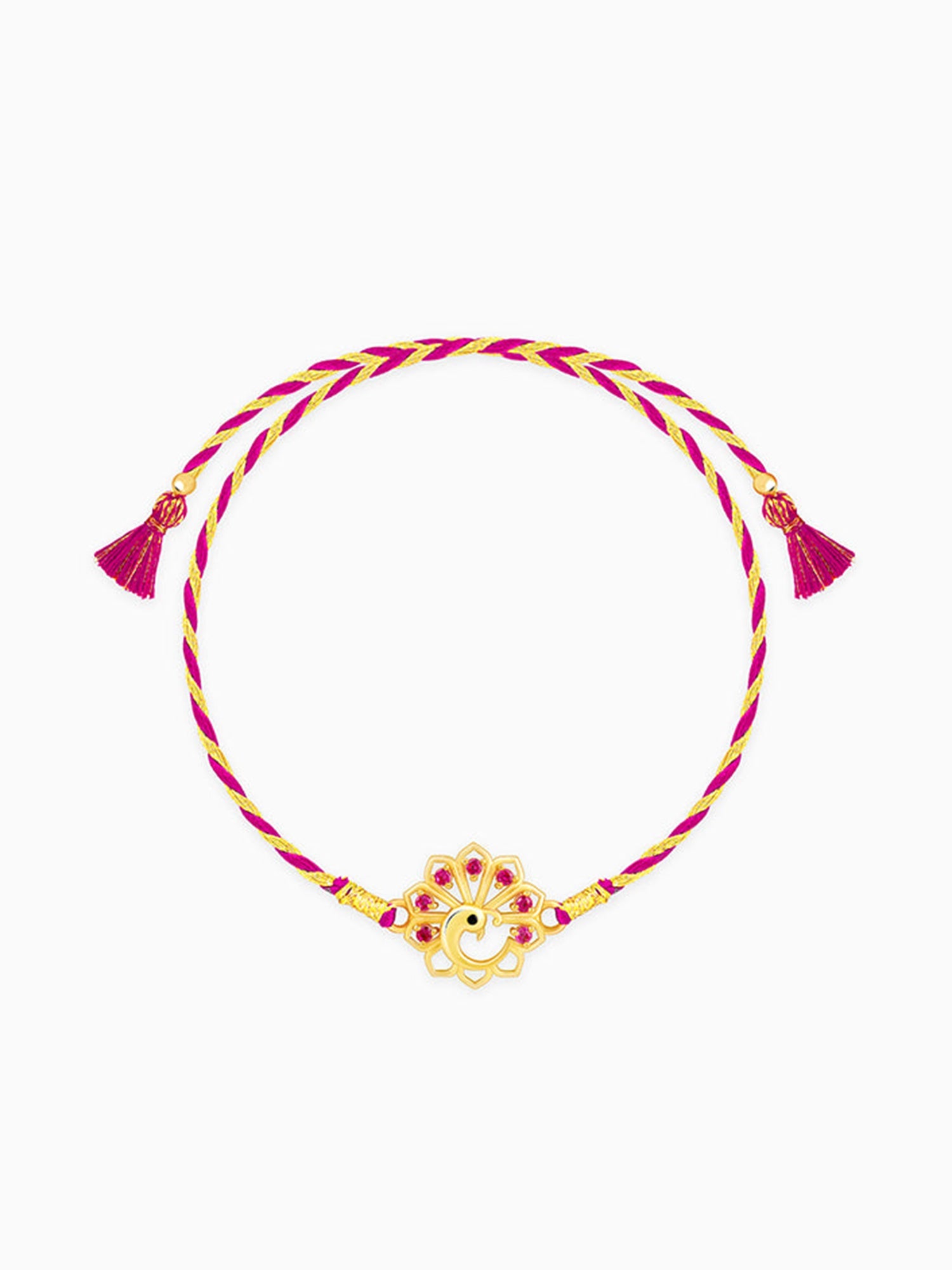 Golden Peacock Heritage Rakhi