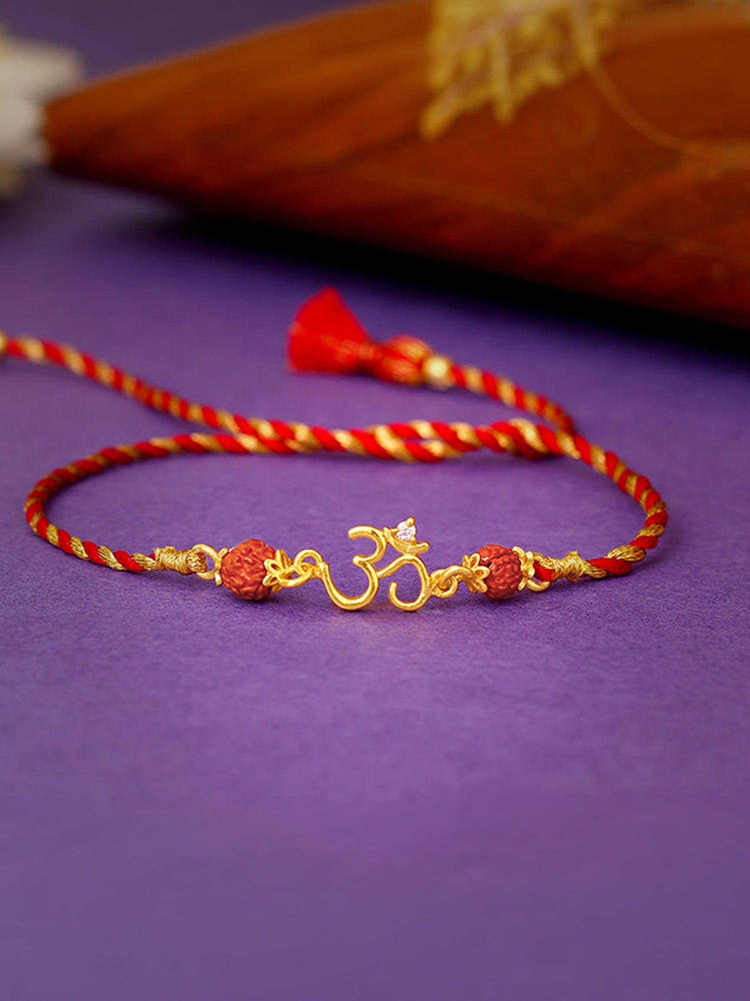 Golden Omkar Rakhi