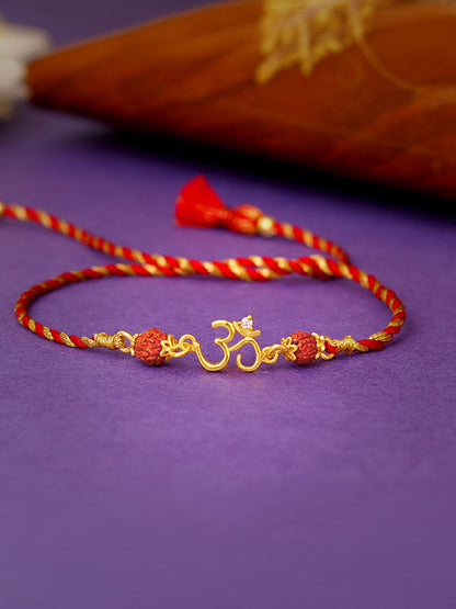 Golden Omkar Rakhi