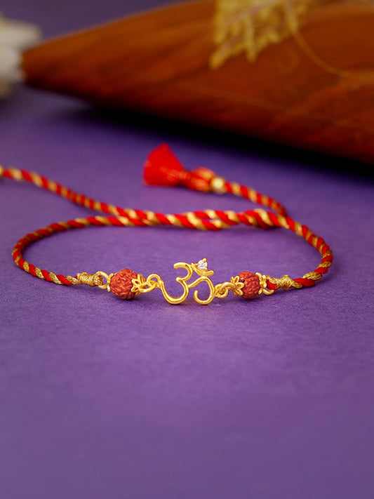 Golden Omkar Rakhi