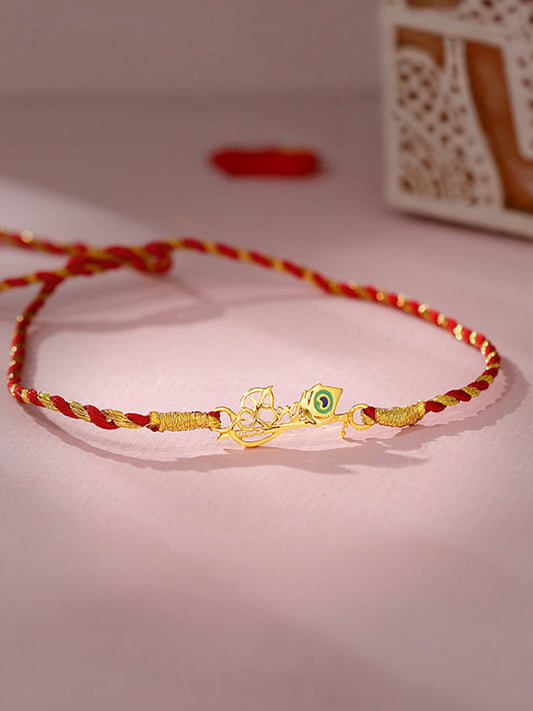Golden Kanhaiya Bro Rakhi
