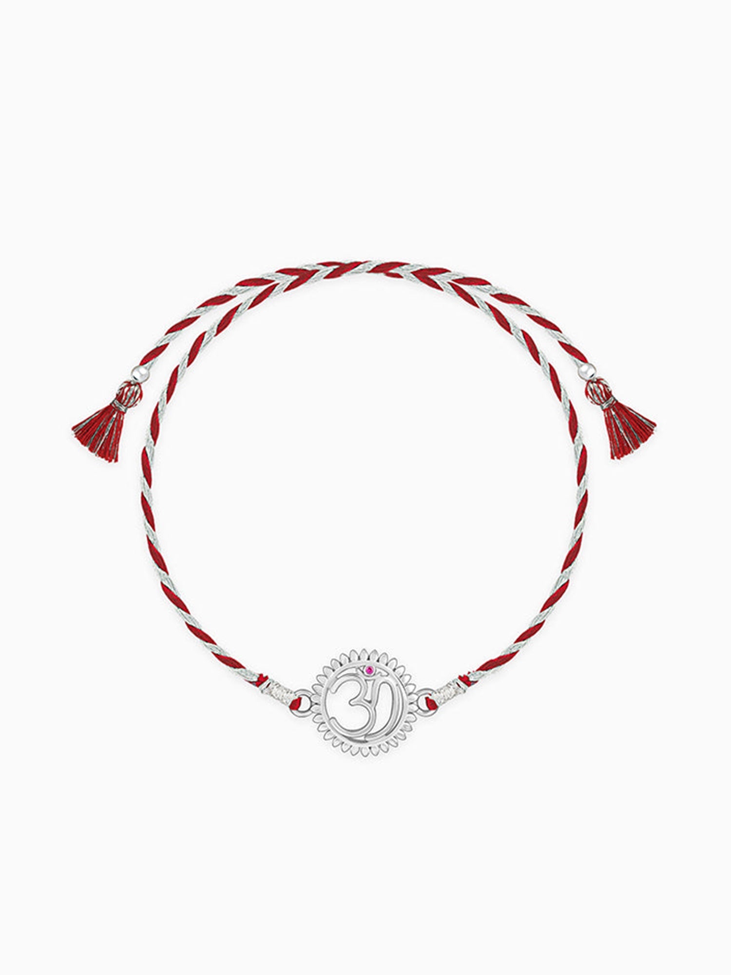Silver Om Mandala Rakhi