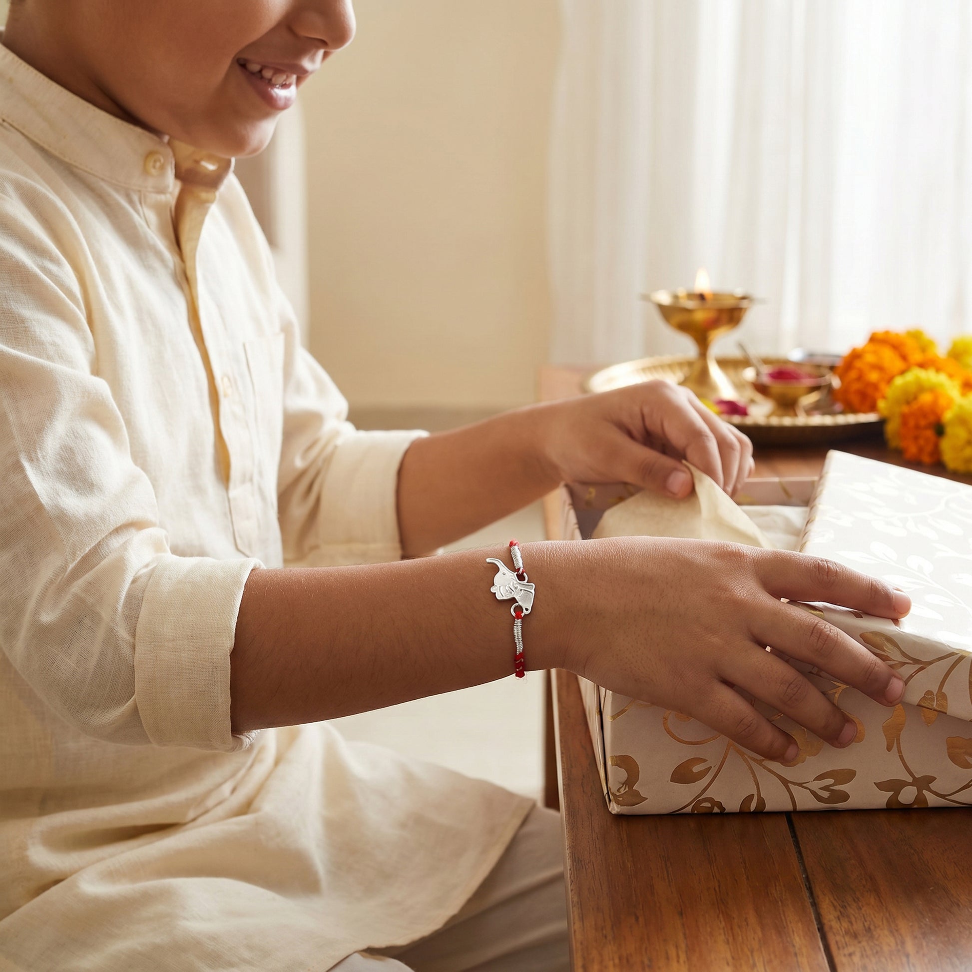 Silver Dumbo Kids Rakhi