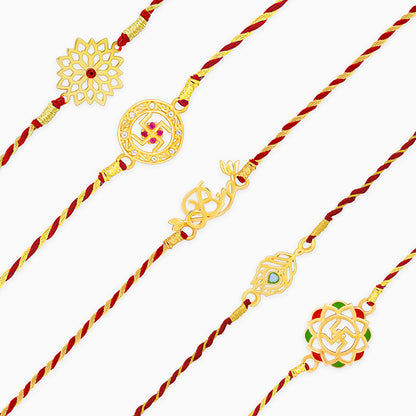 Ultimate Bro's Delight Rakhi Set of 5