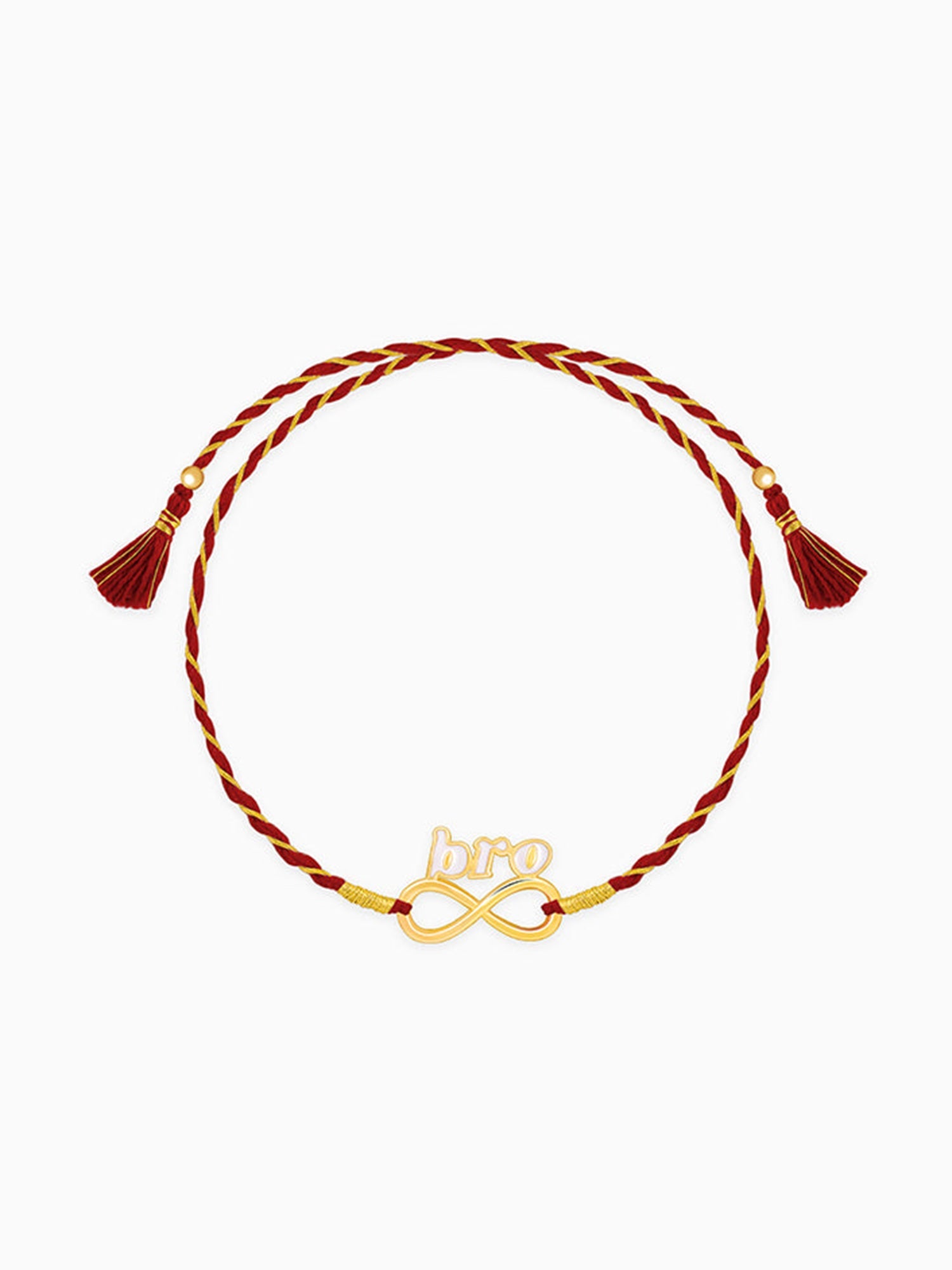 Golden Infinite Bhai Love  Rakhi
