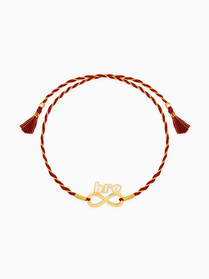 Golden Infinite Bhai Love  Rakhi