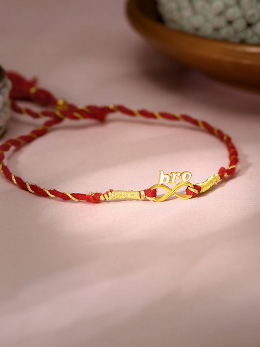 Golden Infinite Bhai Love  Rakhi