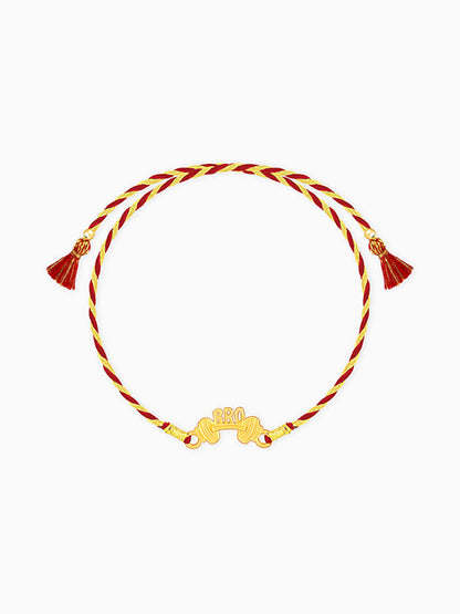 Golden Bro-wali Rakhi