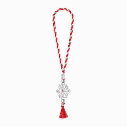 Silver Blooming Floral Lumba Rakhi