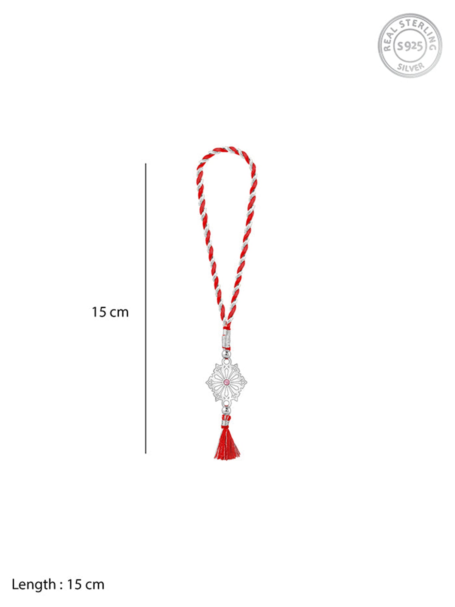 Silver Blooming Floral Lumba Rakhi