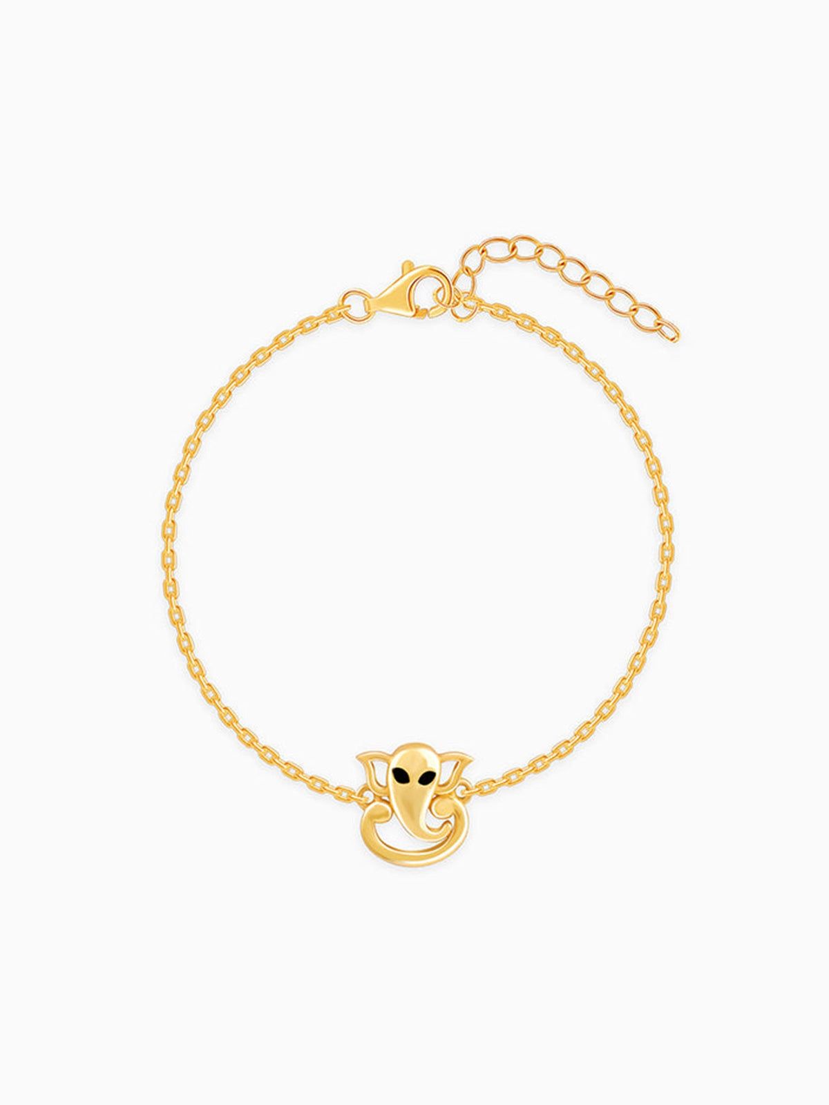 Golden Lord Ganesh Bracelet Rakhi