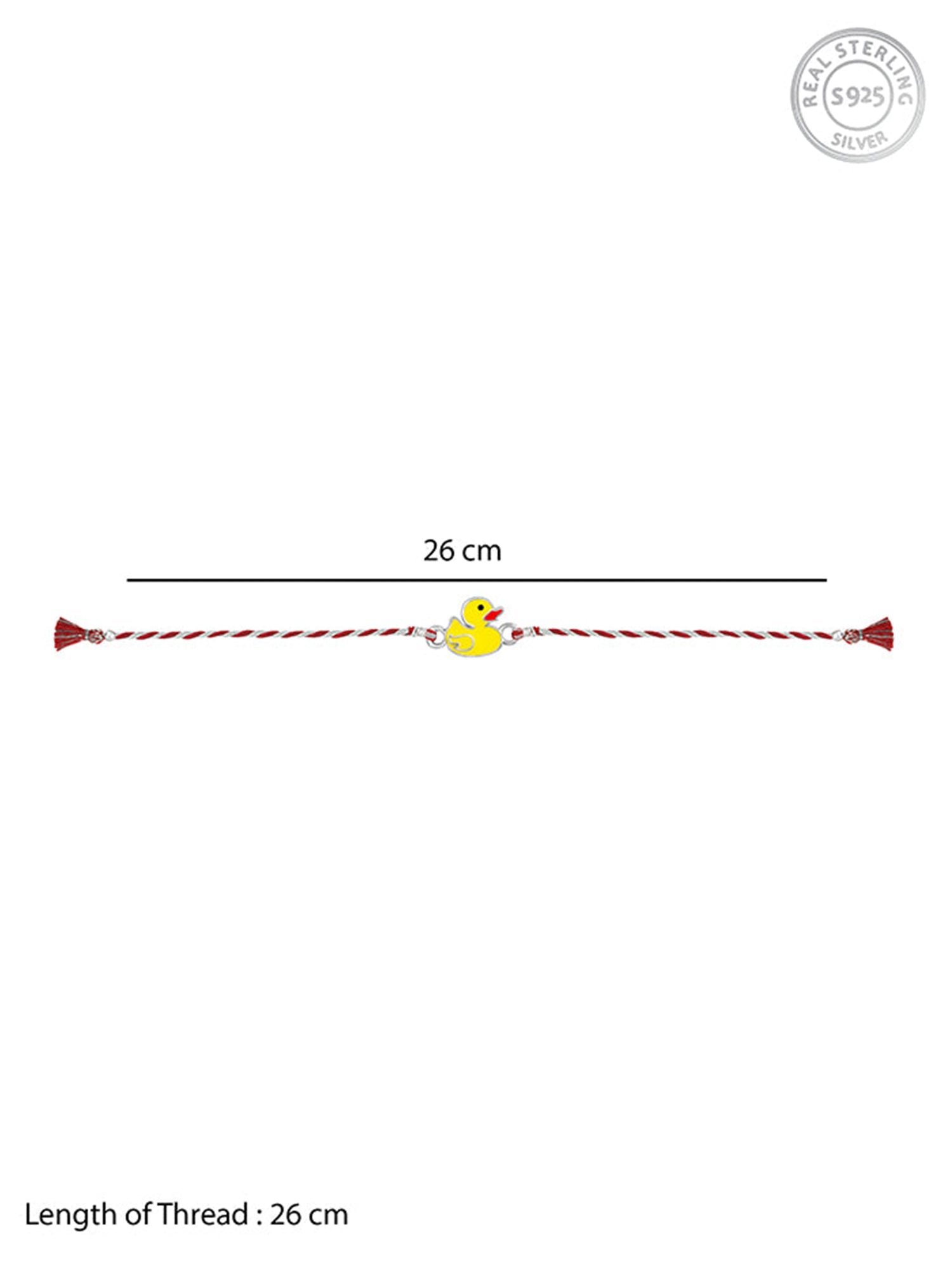 Silver Quack-tacular Rakhi for Kids