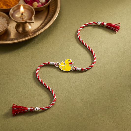 Silver Quack-tacular Rakhi for Kids
