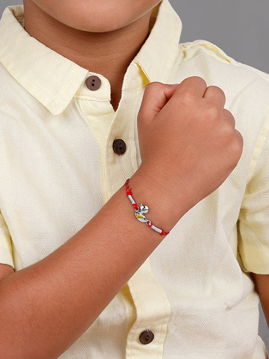 Silver Cute Duck Kids Rakhi