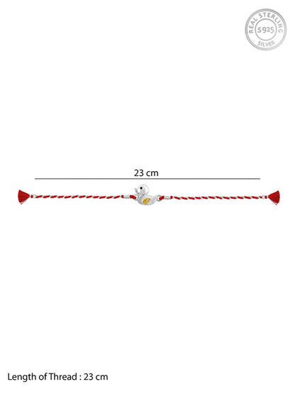 Silver Cute Duck Kids Rakhi