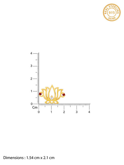 Golden Kamal Rakhi