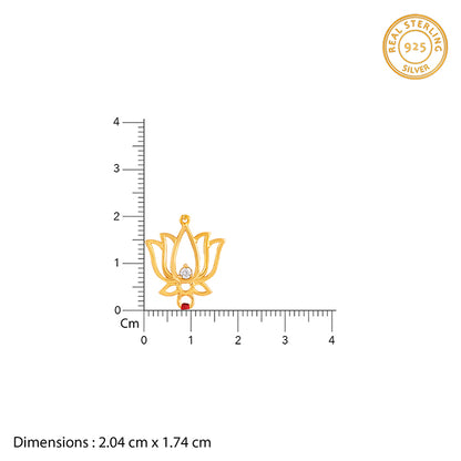 Golden Padmavati Lumba Rakhi