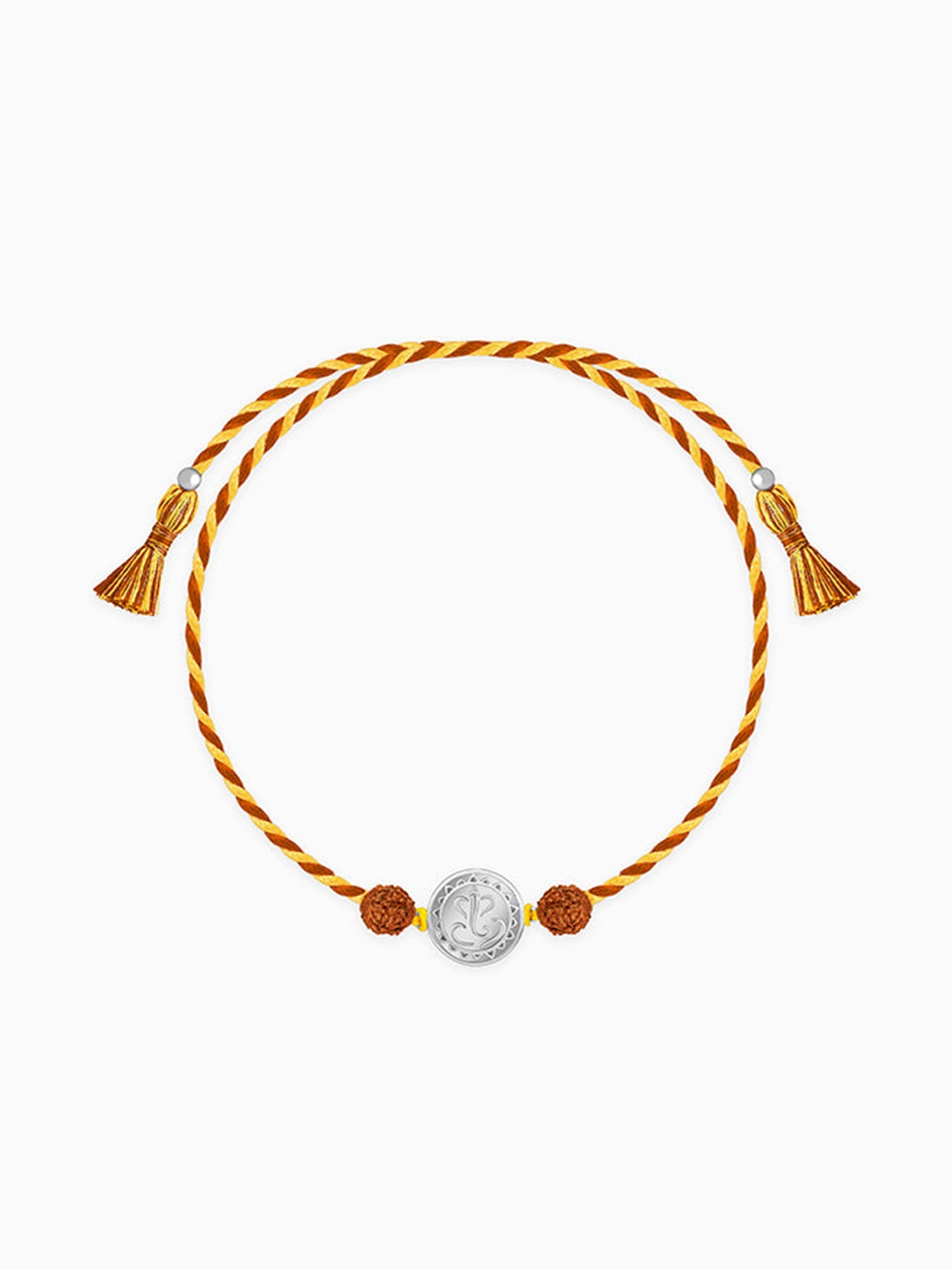 Silver Vignesha Rudraksha Rakhi