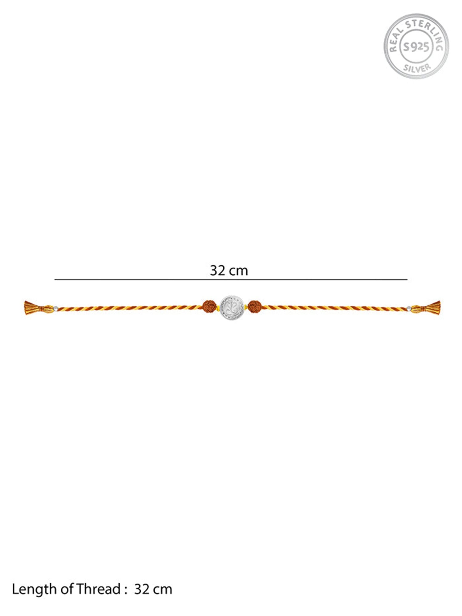 Silver Vignesha Rudraksha Rakhi