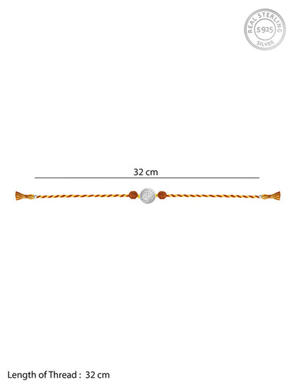 Silver Vignesha Rudraksha Rakhi