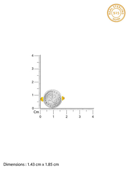 Silver Vignesha Rudraksha Rakhi