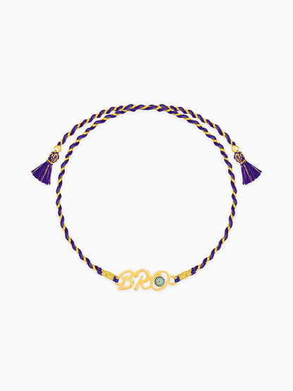 Golden Brother Evil Eye Rakhi
