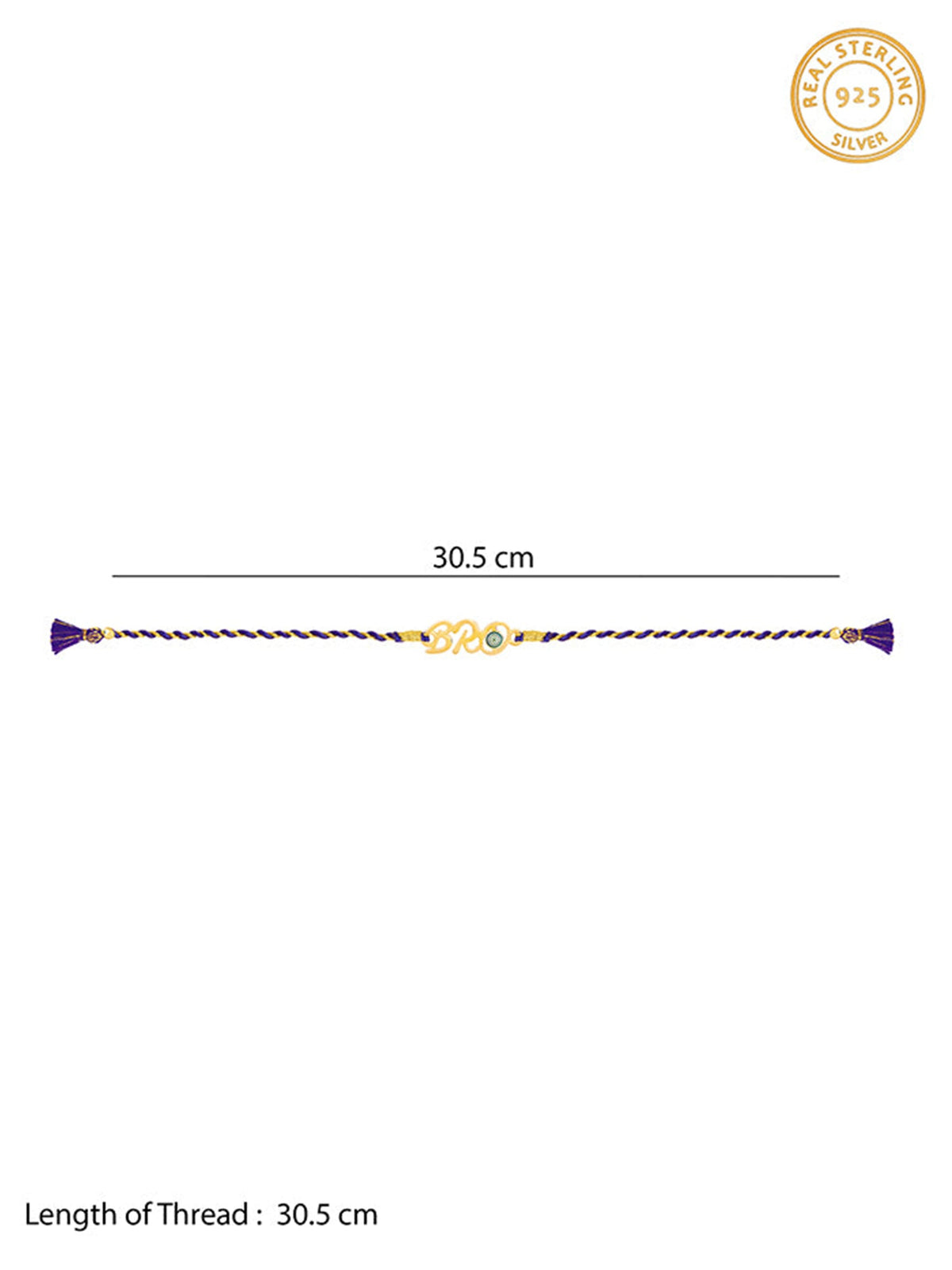 Golden Brother Evil Eye Rakhi