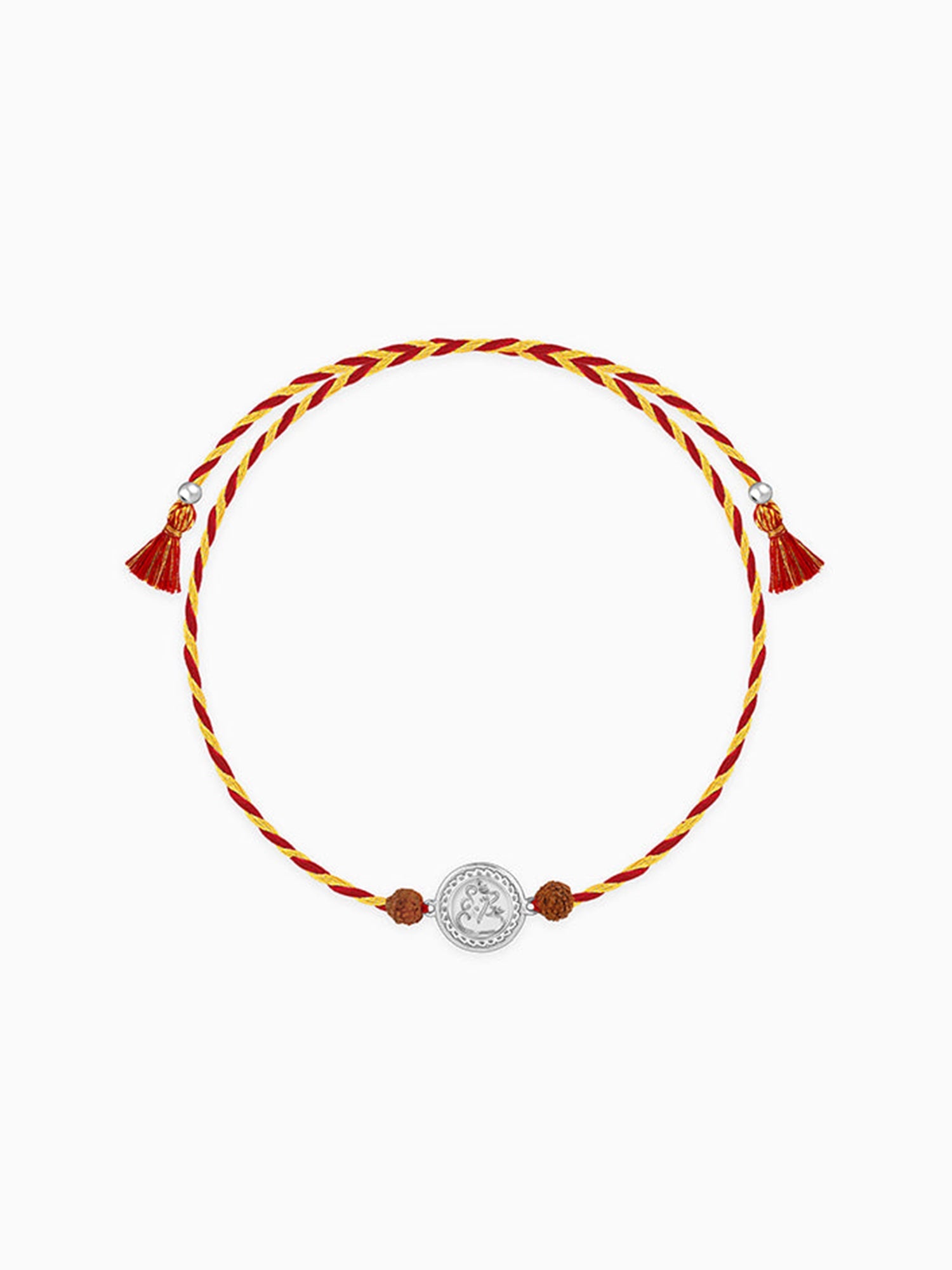 Silver Ganapati Coin Rakhi