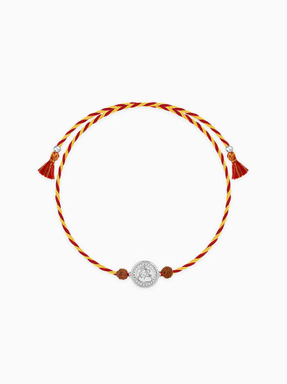 Silver Ganapati Coin Rakhi