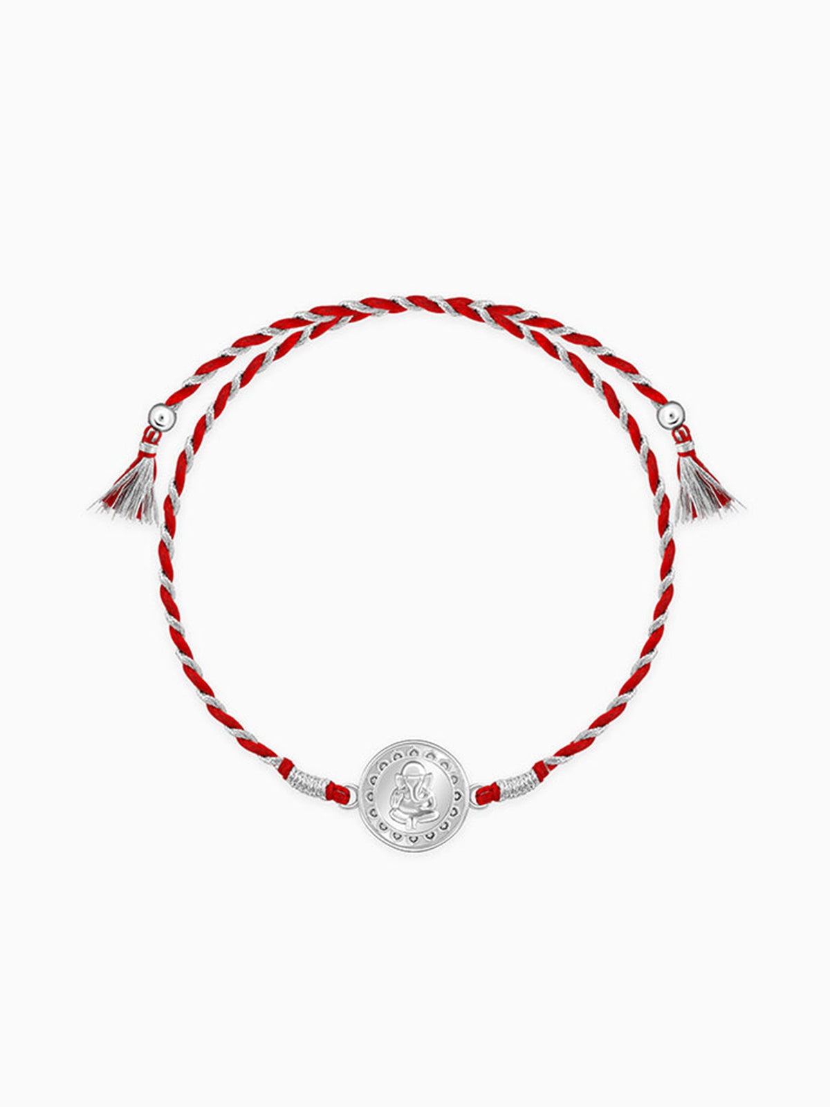 Silver Mandala Ganesha Rakhi