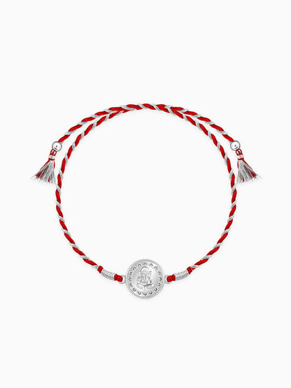 Silver Mandala Ganesha Rakhi