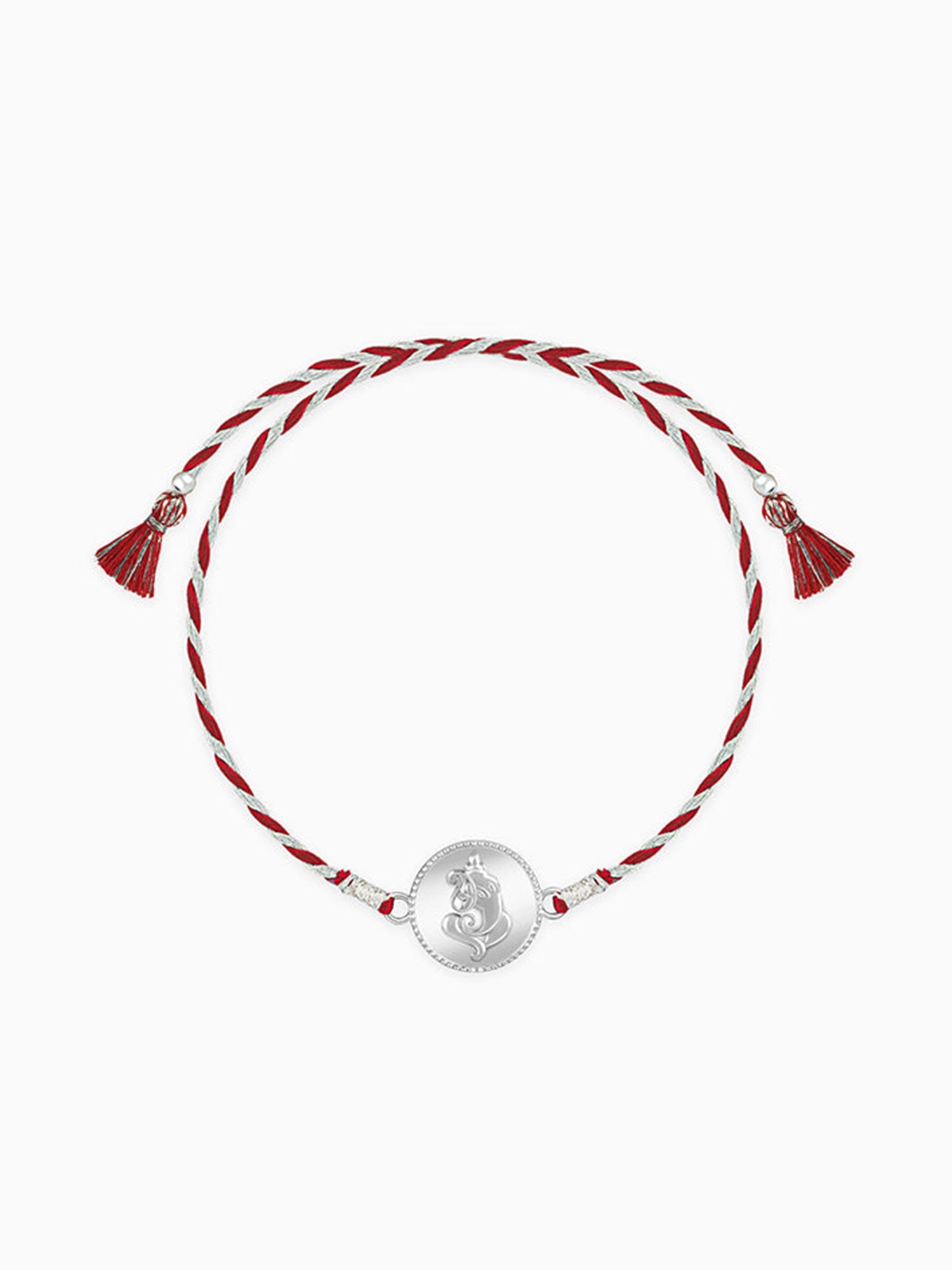 Silver Coin Ganesha Rakhi