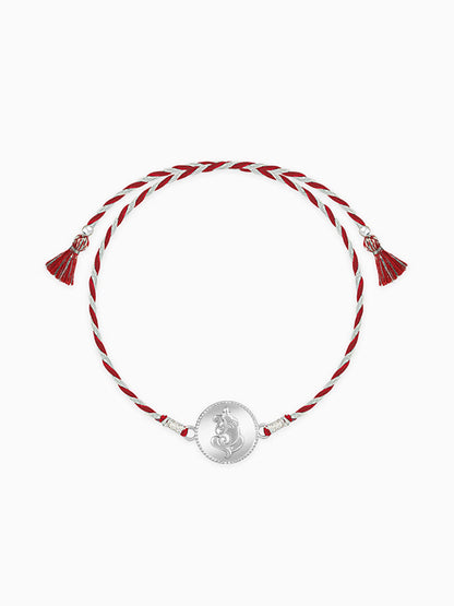 Silver Coin Ganesha Rakhi