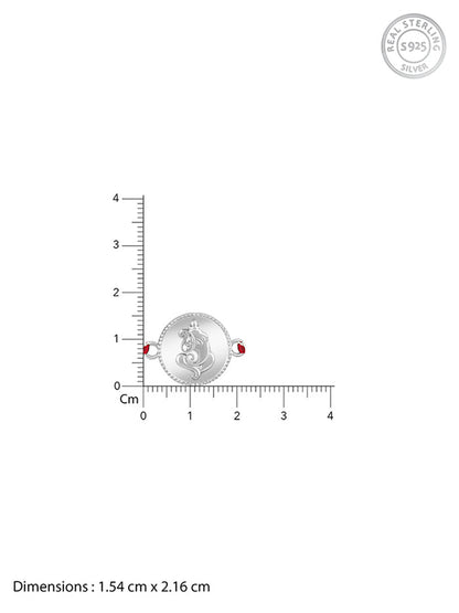 Silver Coin Ganesha Rakhi