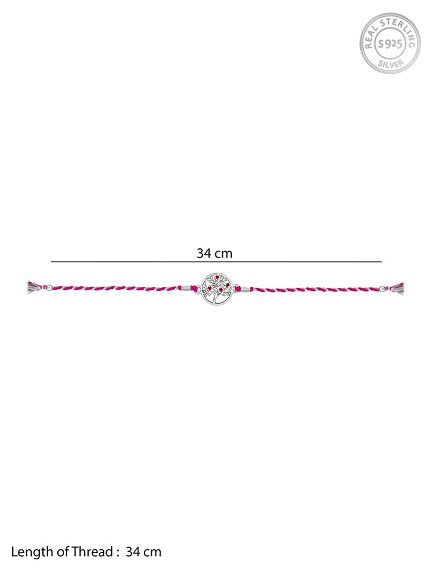 Silver Tree of Life Rakhi
