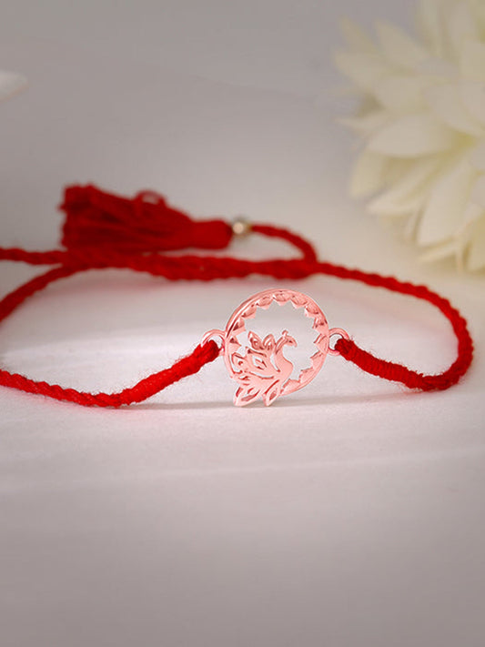 Rose Gold Swan Rakhi