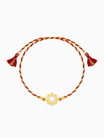 Gold Pearl Love Rakhi