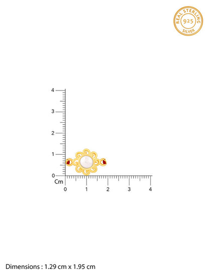 Gold Pearl Love Rakhi