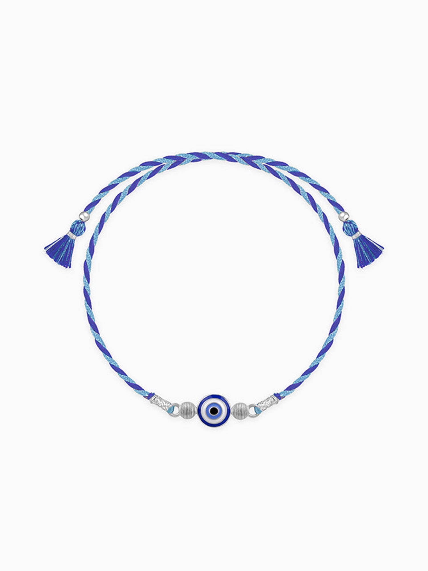 Silver Classic Evil Eye Rakhi