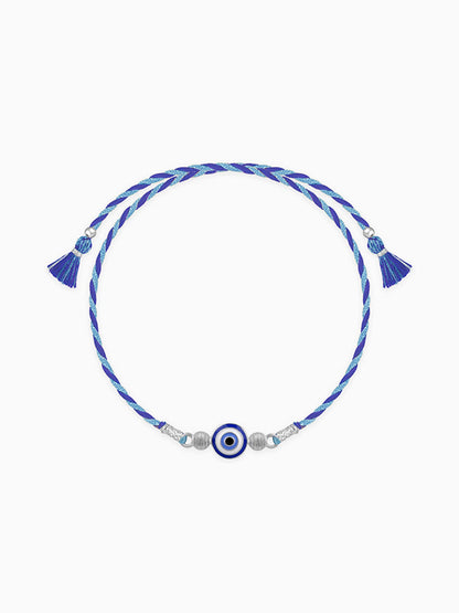Silver Classic Evil Eye Rakhi