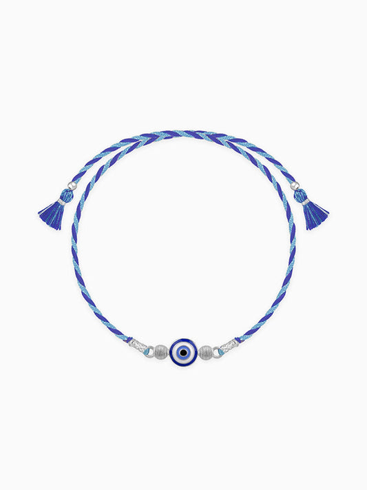 Silver Classic Evil Eye Rakhi