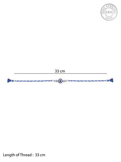 Silver Classic Evil Eye Rakhi