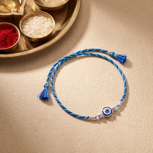 Silver Classic Evil Eye Rakhi