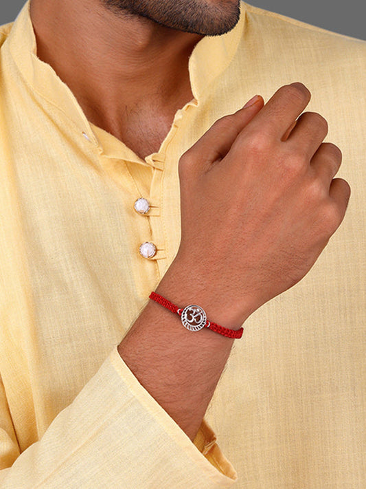 Silver Om Namah Shivaya Rakhi