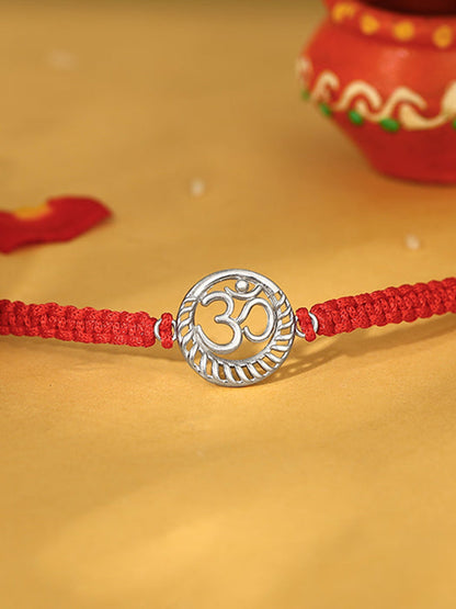 Silver Om Namah Shivaya Rakhi