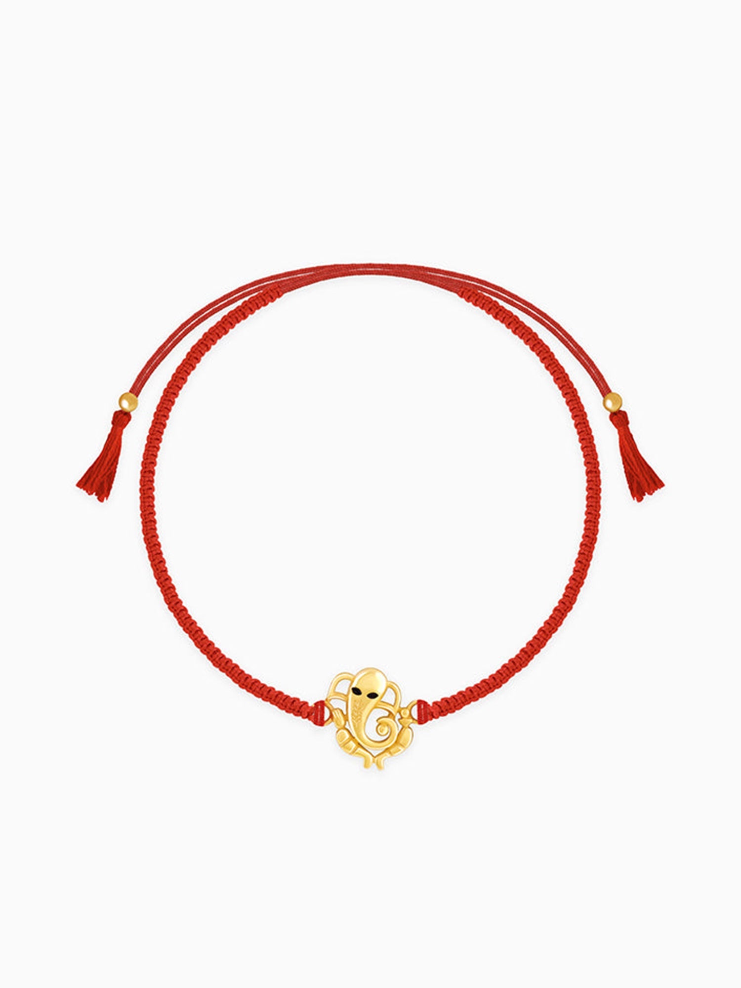 Golden Veera Ganapati Rakhi