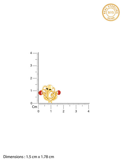 Golden Veera Ganapati Rakhi