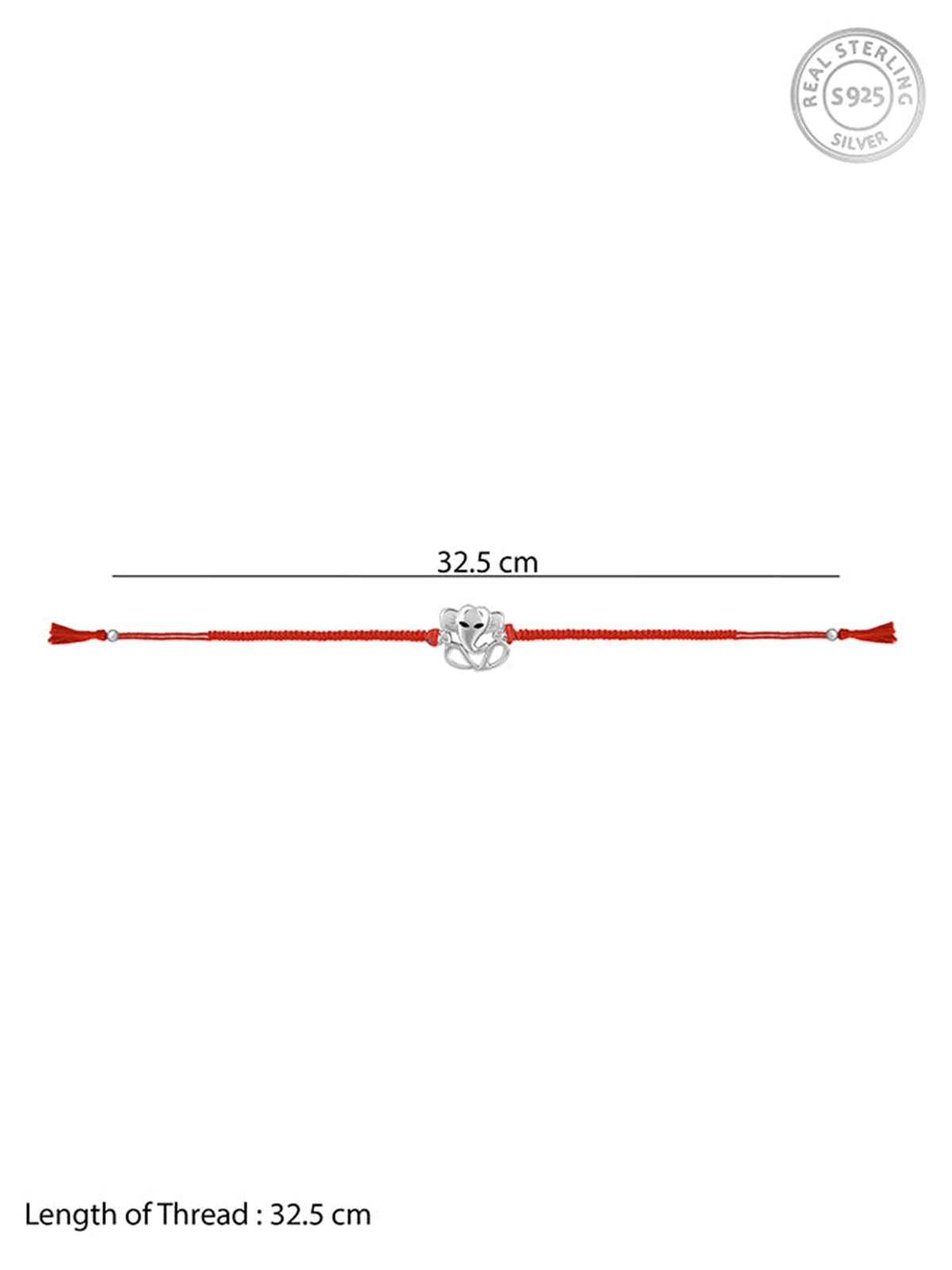 Silver Gajanana Rakhi